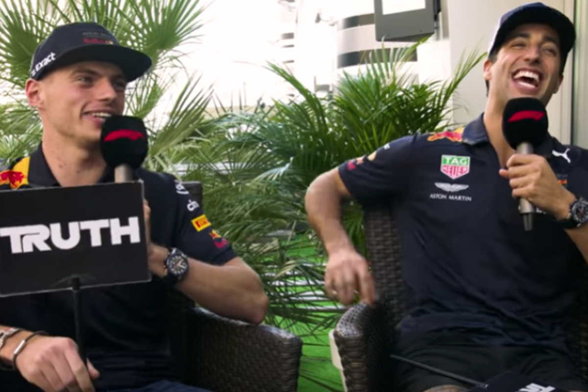 VIDEO: Verstappen and Ricciardo play Truth or Lie