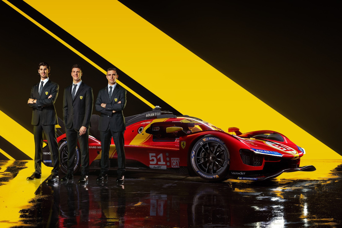 Antonio Giovinazzi y los pilotos de Ferrari para el WEC en 2023