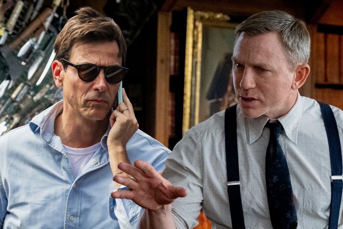 Toto Wolff superimposed into a Knives Out with Daniel Craig