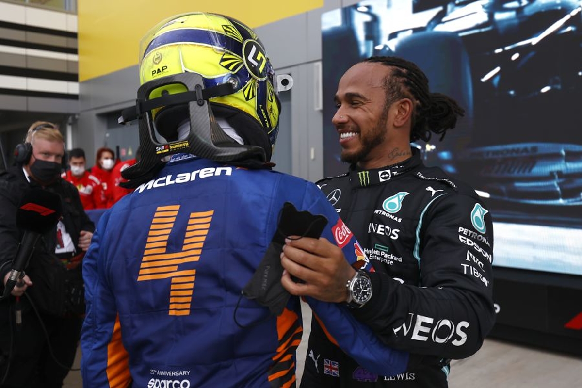 Norris apologises for Hamilton collision after McLaren DISASTER at Spanish GP