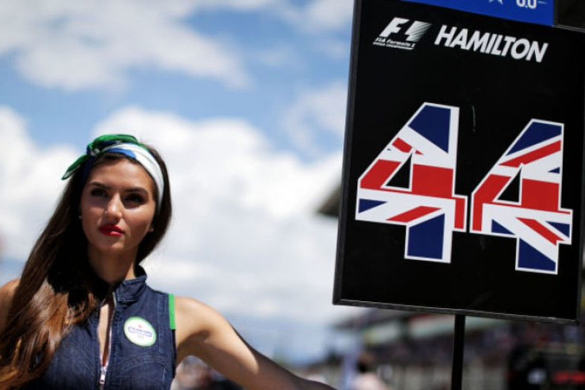Hamilton comments again on grid girls