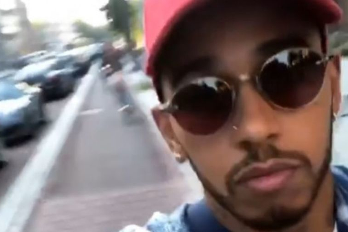 VIDEO: What Lewis Hamilton gets up to in his free time...