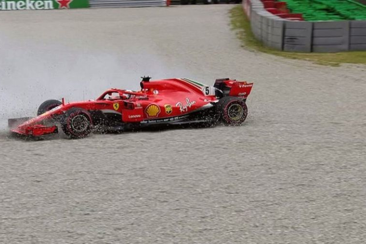 Vettel reveals damage done by practice spin