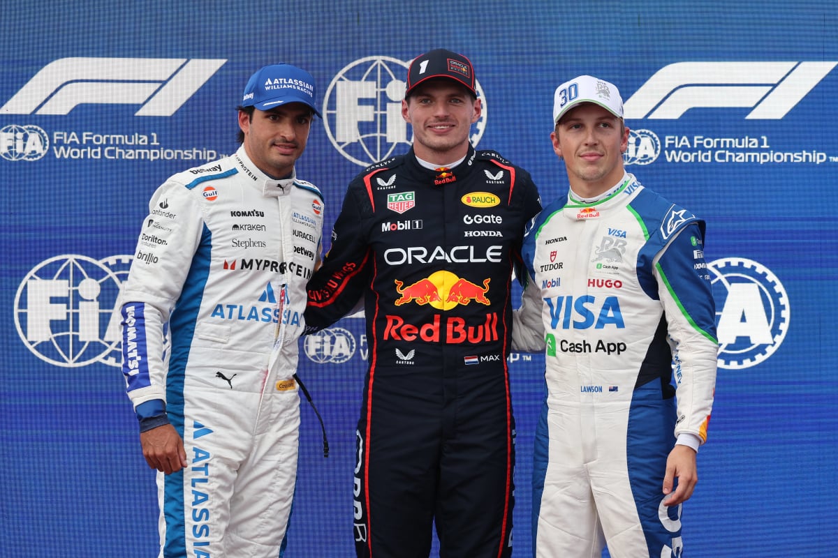 Carlos Sainz, Max Verstappen, Liam Lawson, generic, Baku, 2025