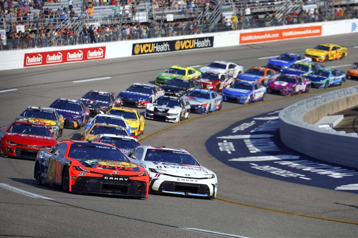 A generic image of a NASCAR Cup Series race at Richmond Raceway in 2024