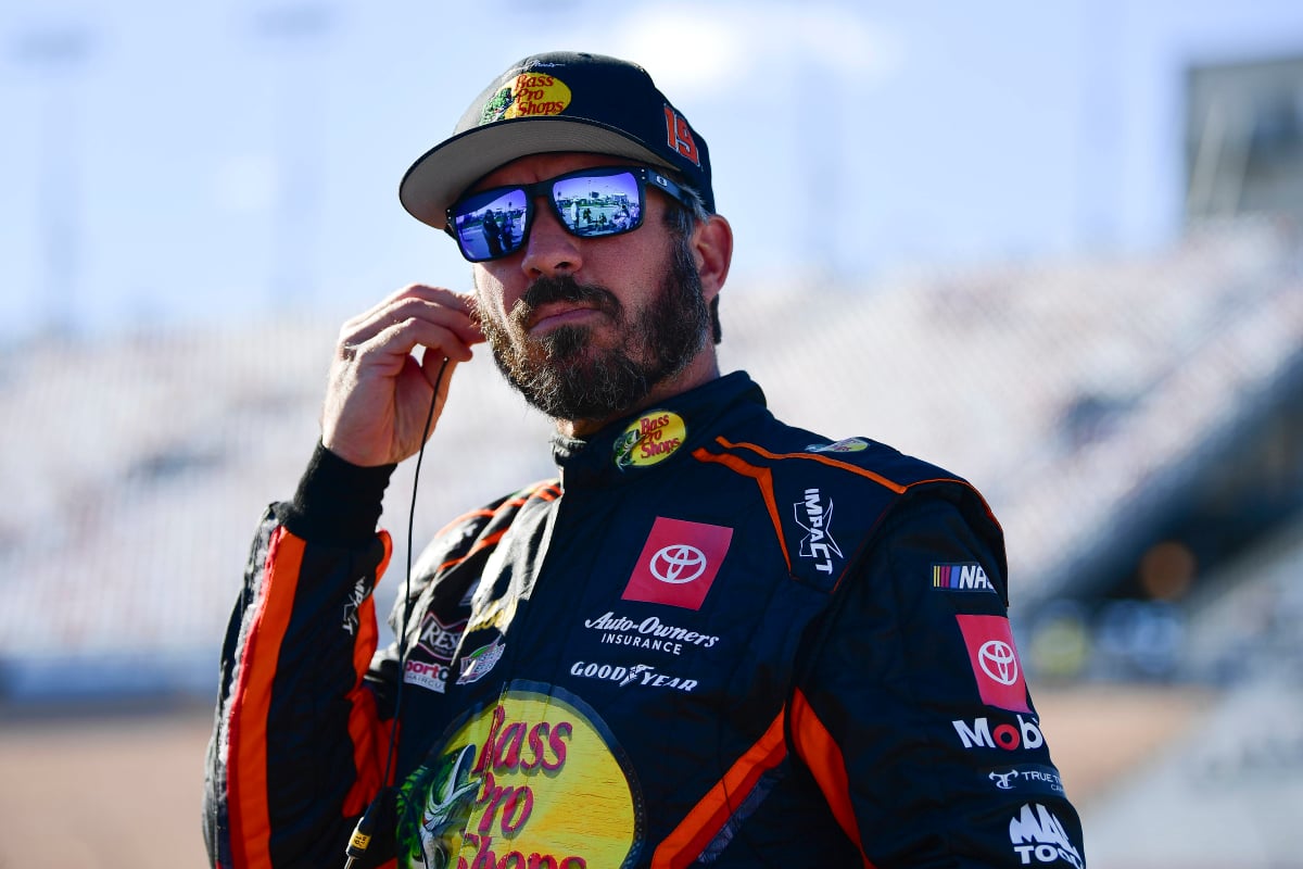 An image of NASCAR driver Martin Truex Jr pre-race