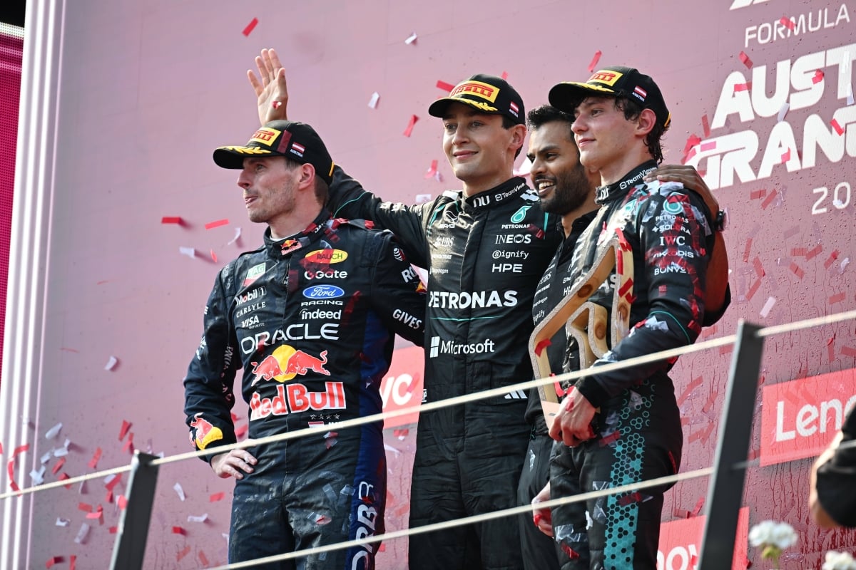 Podium in Austria