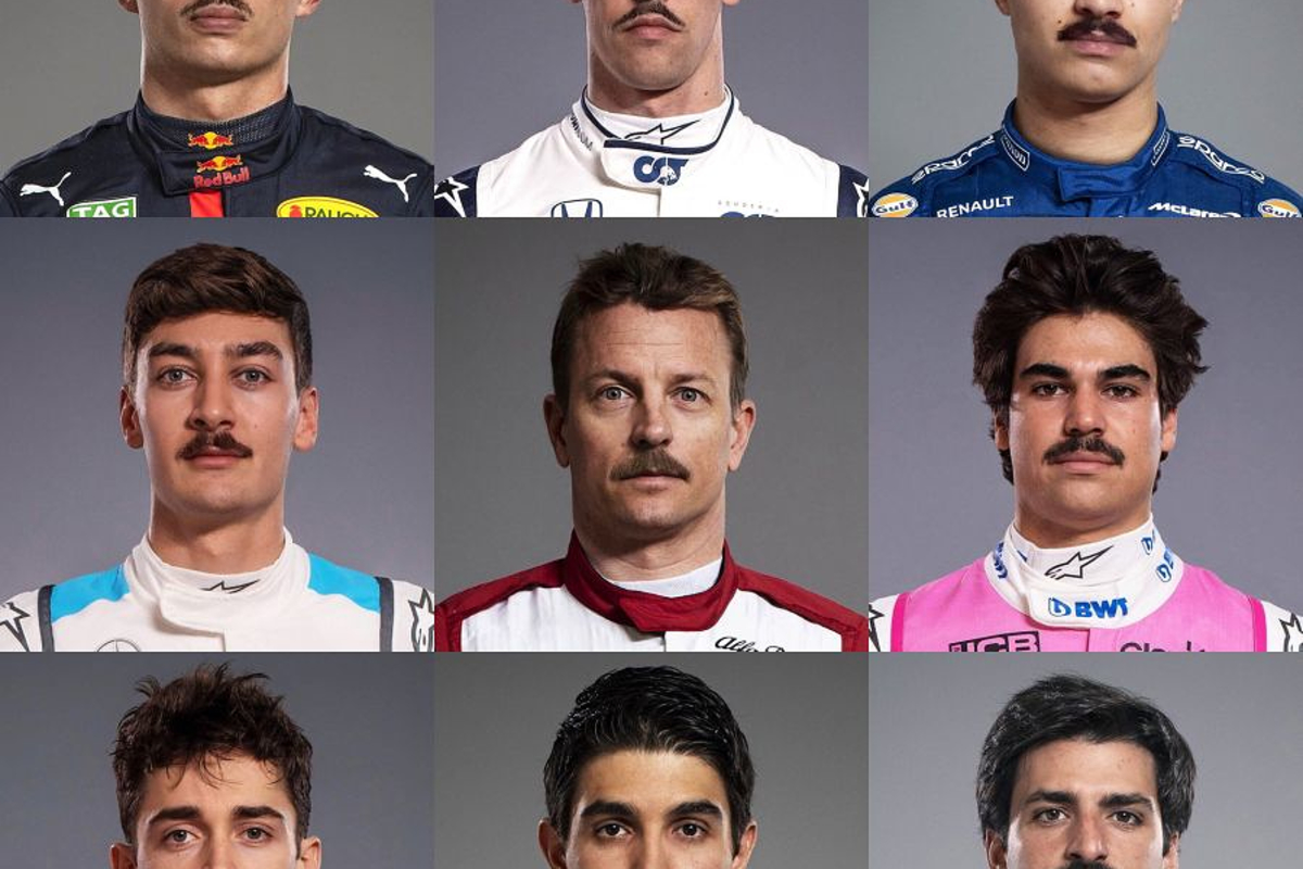 HAHA! Zo zien de Formule 1-coureurs eruit met een 'movember'-snor