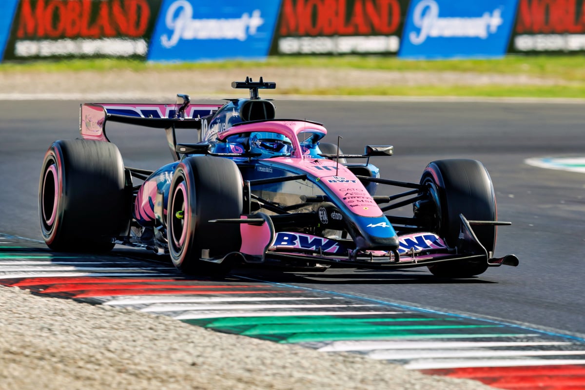 Gasly during qualifying at Monza