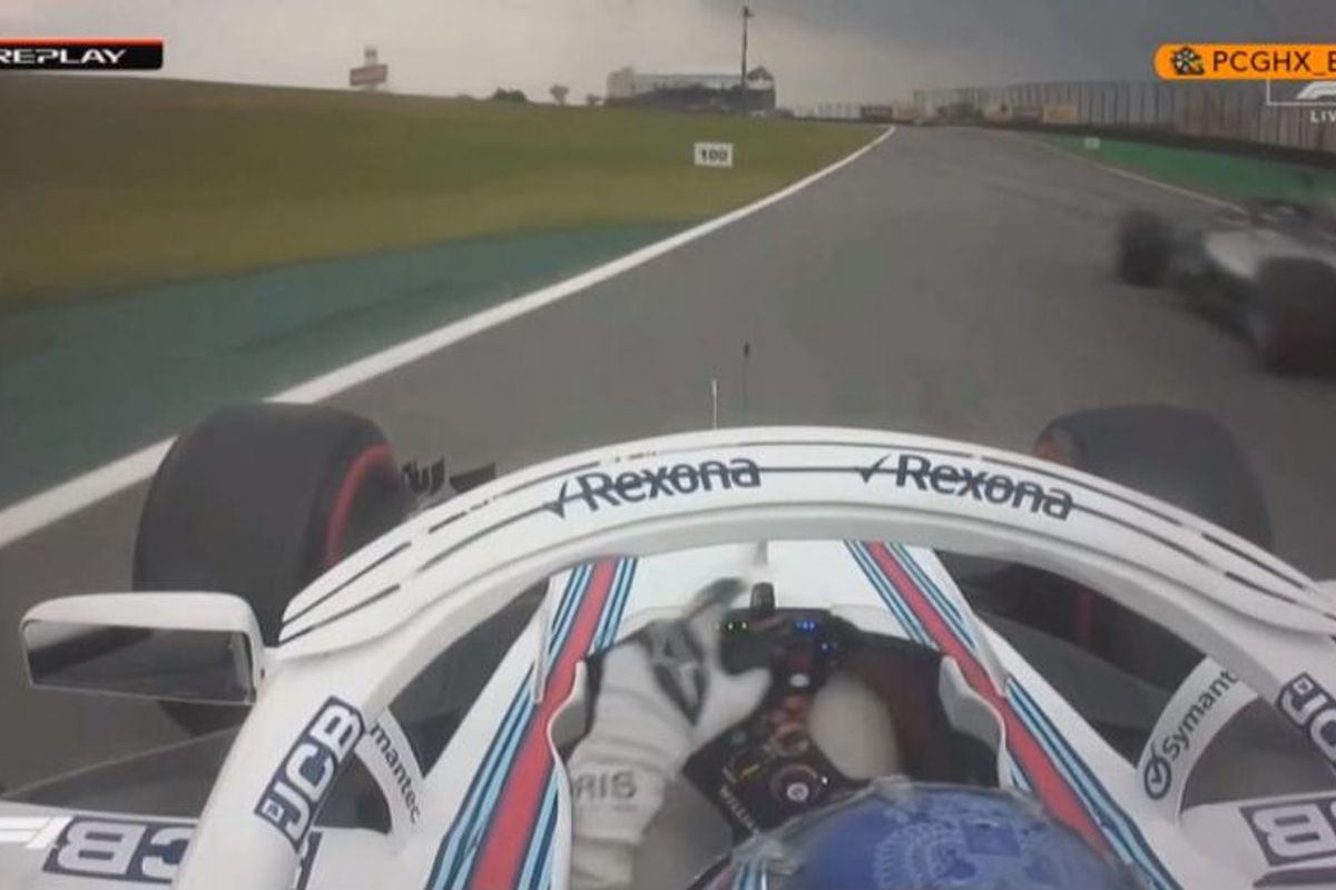 VIDEO: Hamilton nearly wipes out Sirotkin!
