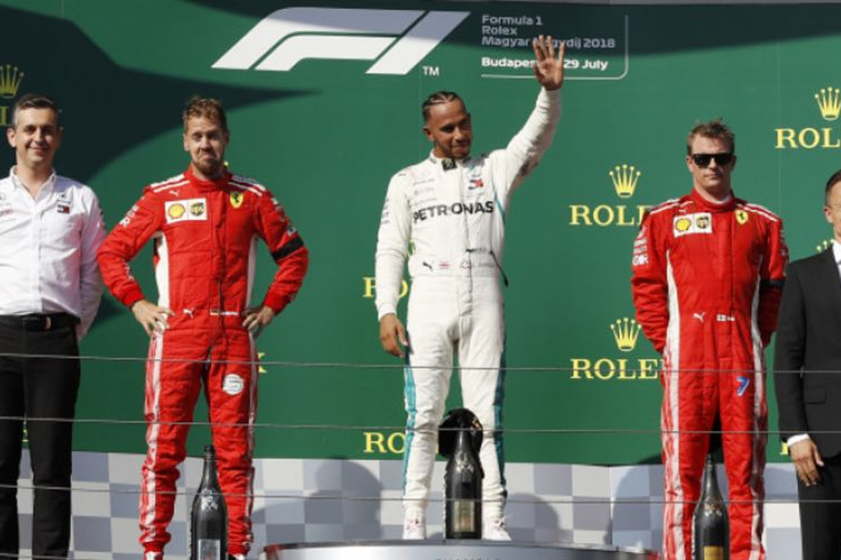 ON-TRACK REACTIONS: Hamilton happy with "bonus" win due to Ferrari faults