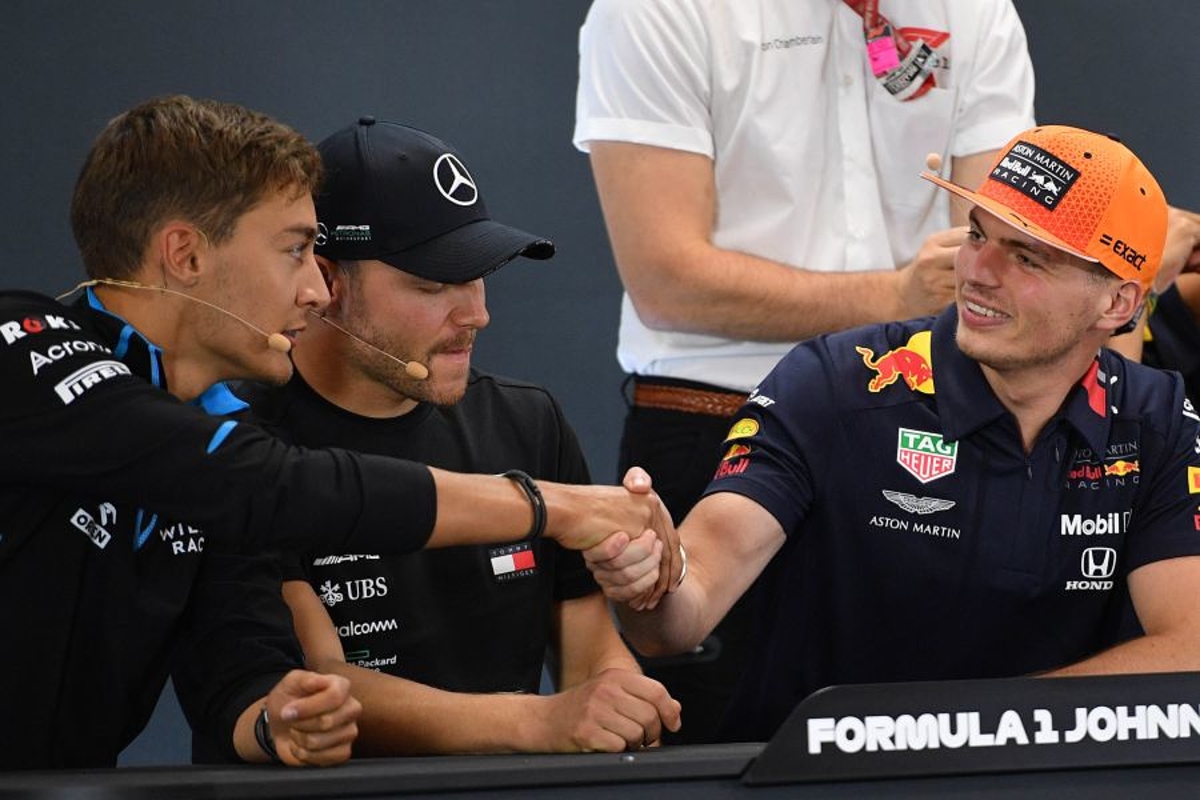 Verstappen urges Russell to "enjoy night and day" difference between Mercedes and Williams