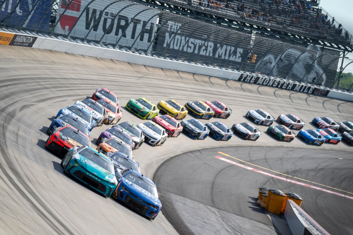 An image of a NASCAR Cup Series race at Dover Motor Speedway in 2024