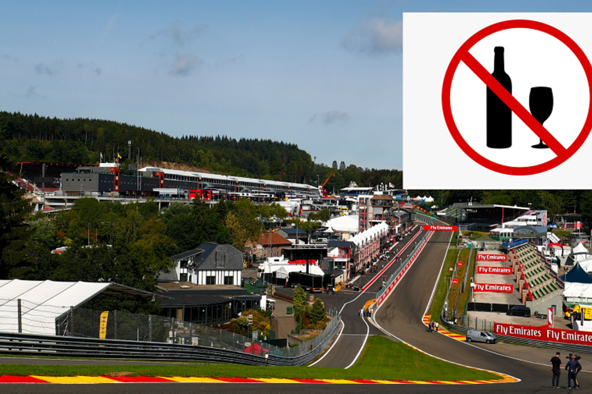 GP de Belgique : alcool et fumigènes strictement interdits