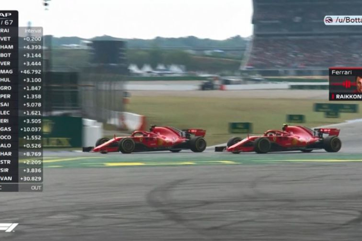 VIDEO: Ferrari tell Raikkonen to let Vettel past