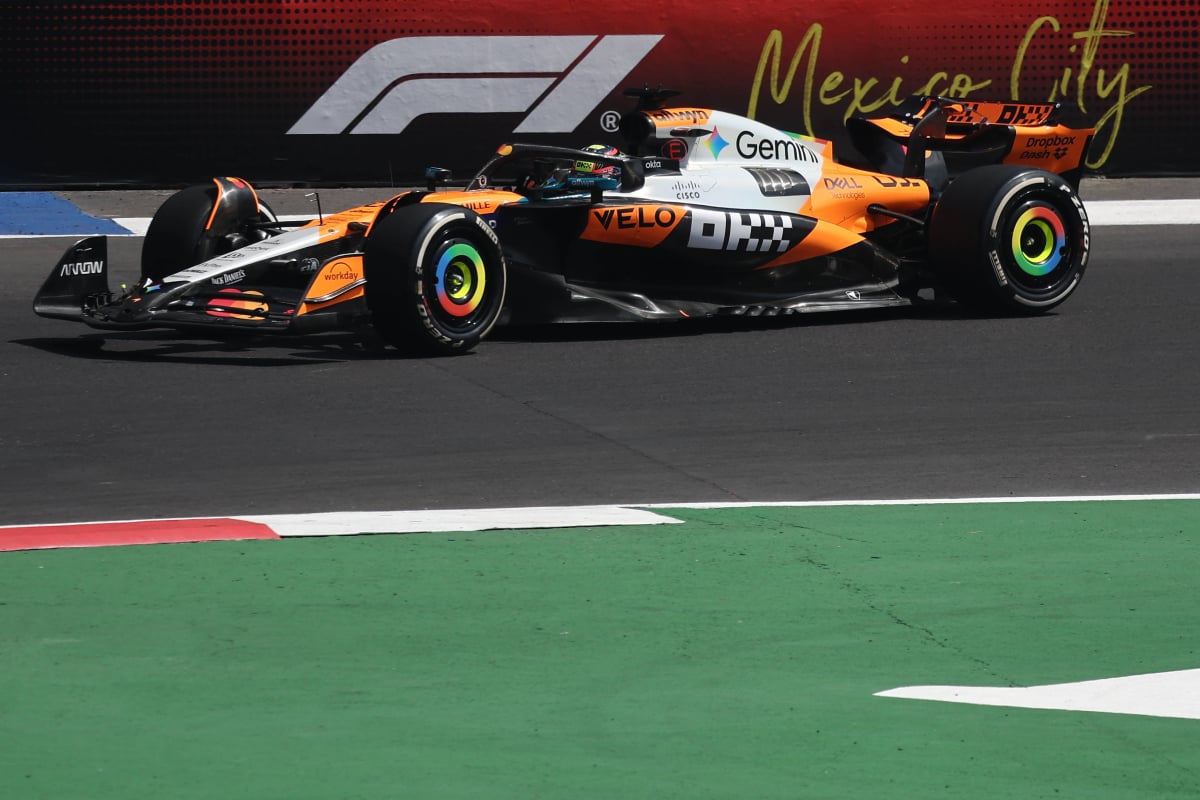 Piastri during FP1 in Mexico