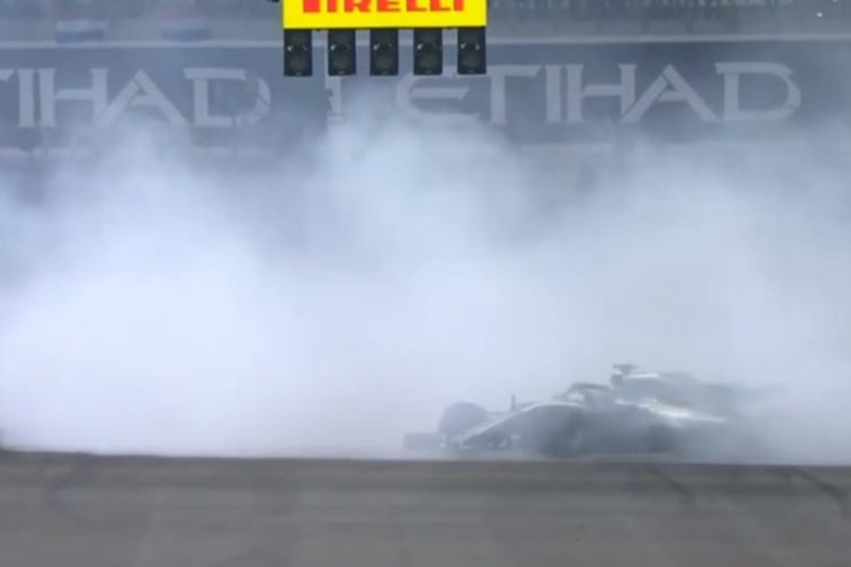 VIDEO: Hamilton, Vettel en Alonso draaien donuts!