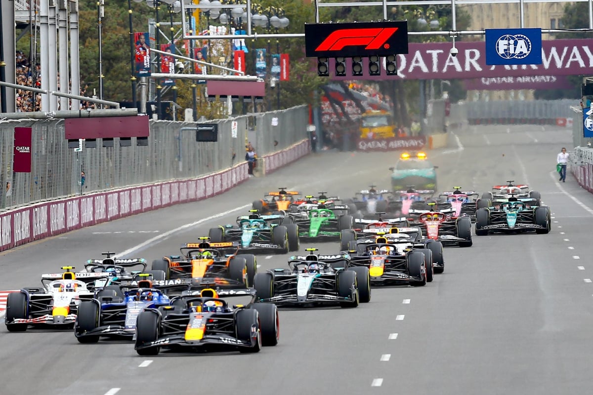 start, baku, f1