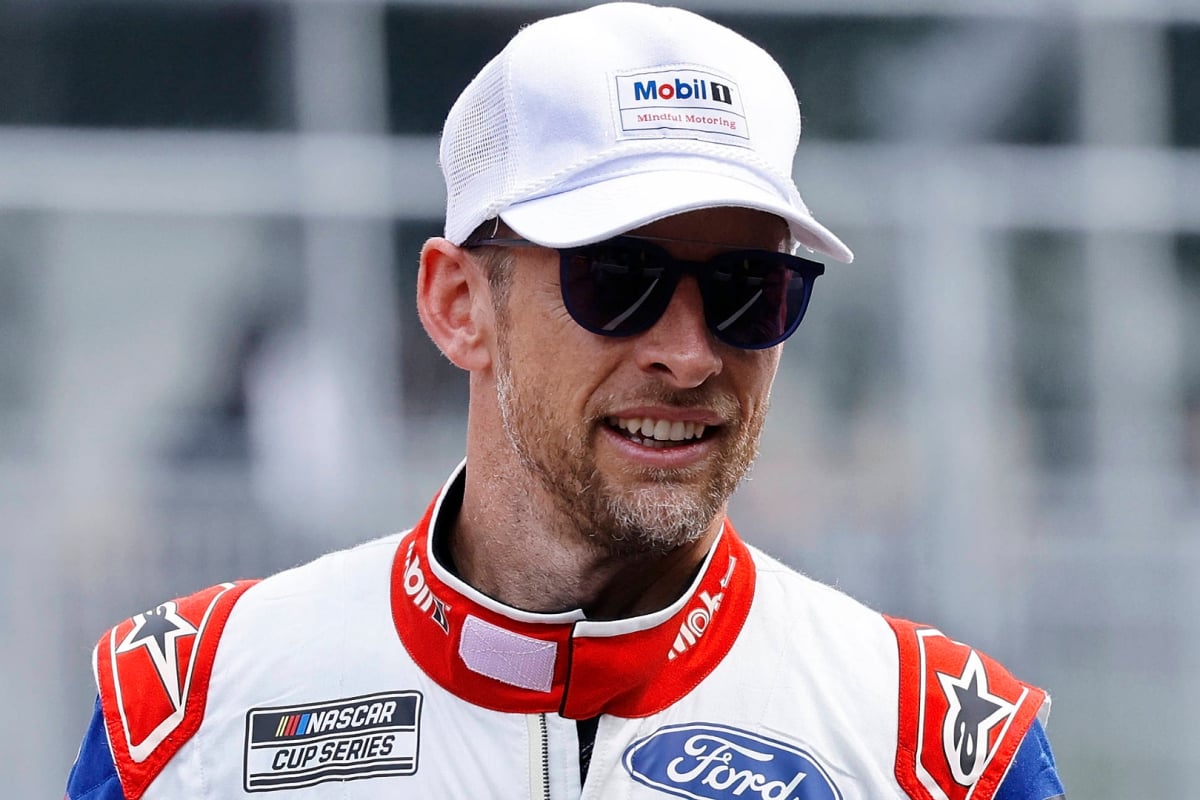 F1 champion Jenson Button preparing to race in the NASCAR Cup Series