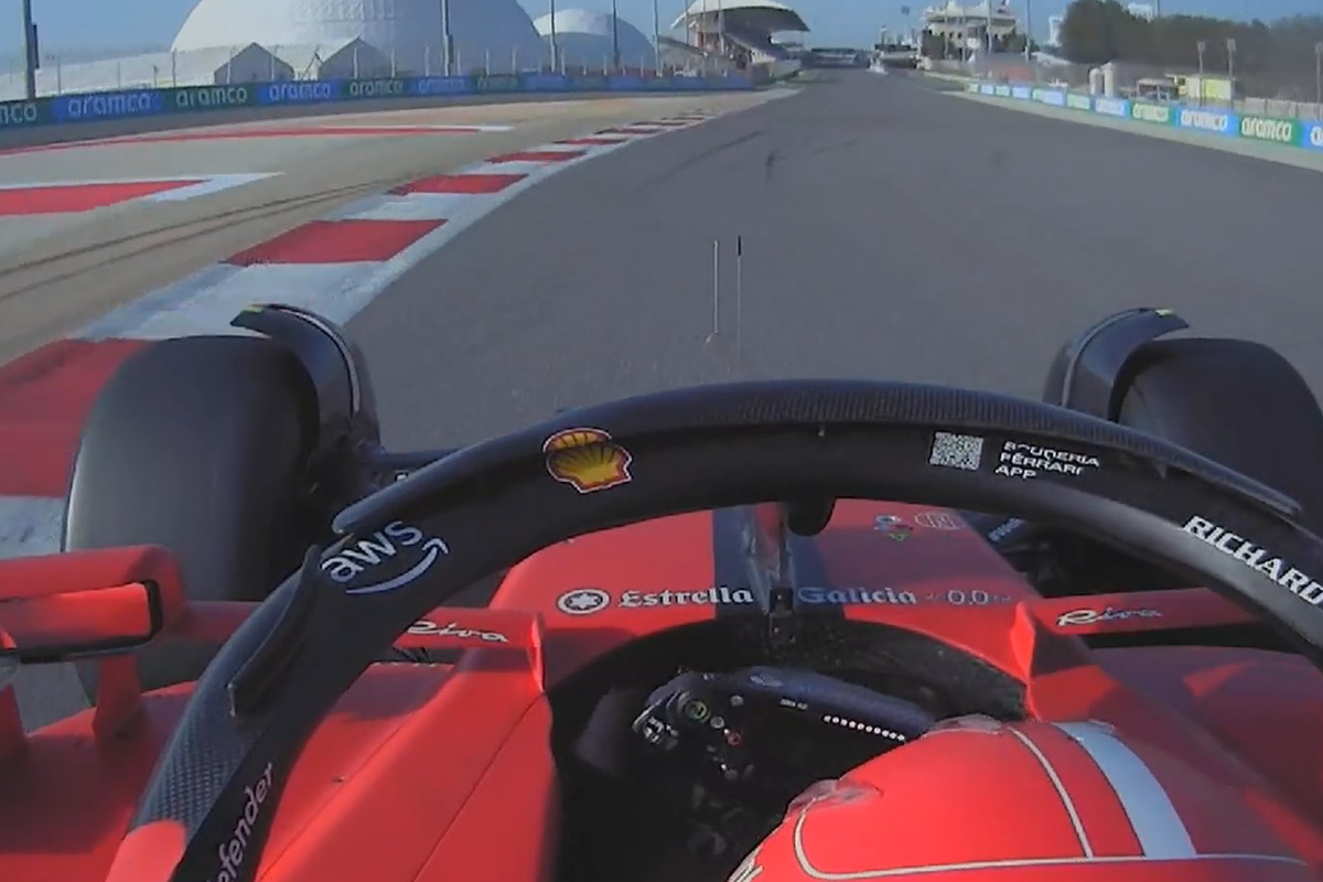 Ferrari screenshot from Day 1 of Bahrain testing