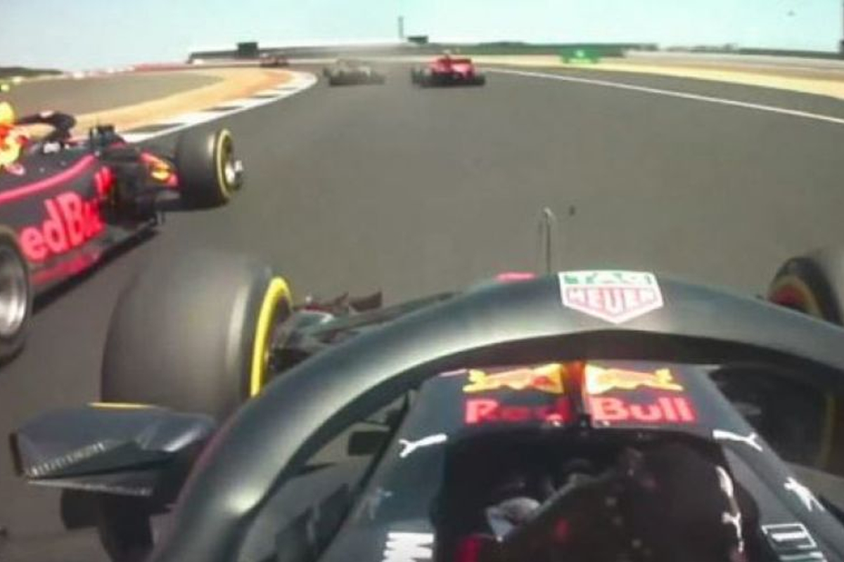 VIDEO: Ricciardo and Verstappen's awesome unseen British GP scrap