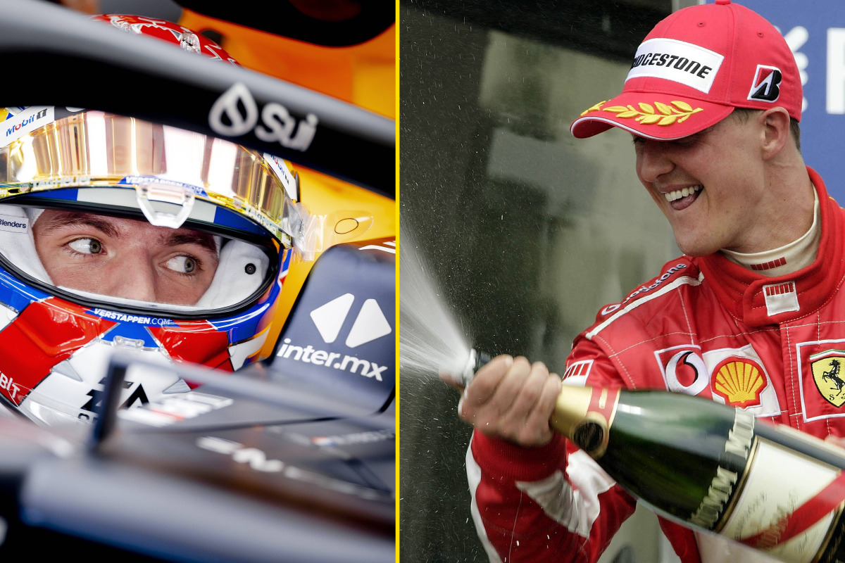 Verstappen haalt zevenvoudig kampioen Michael Schumacher in qua winstpercentage