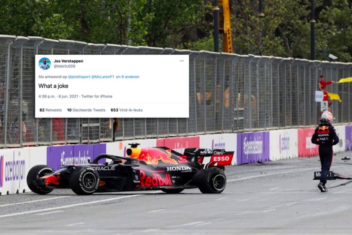 Jos Verstappen haalt uit naar Pirelli na problemen in Bakoe: "Wat een grap!"