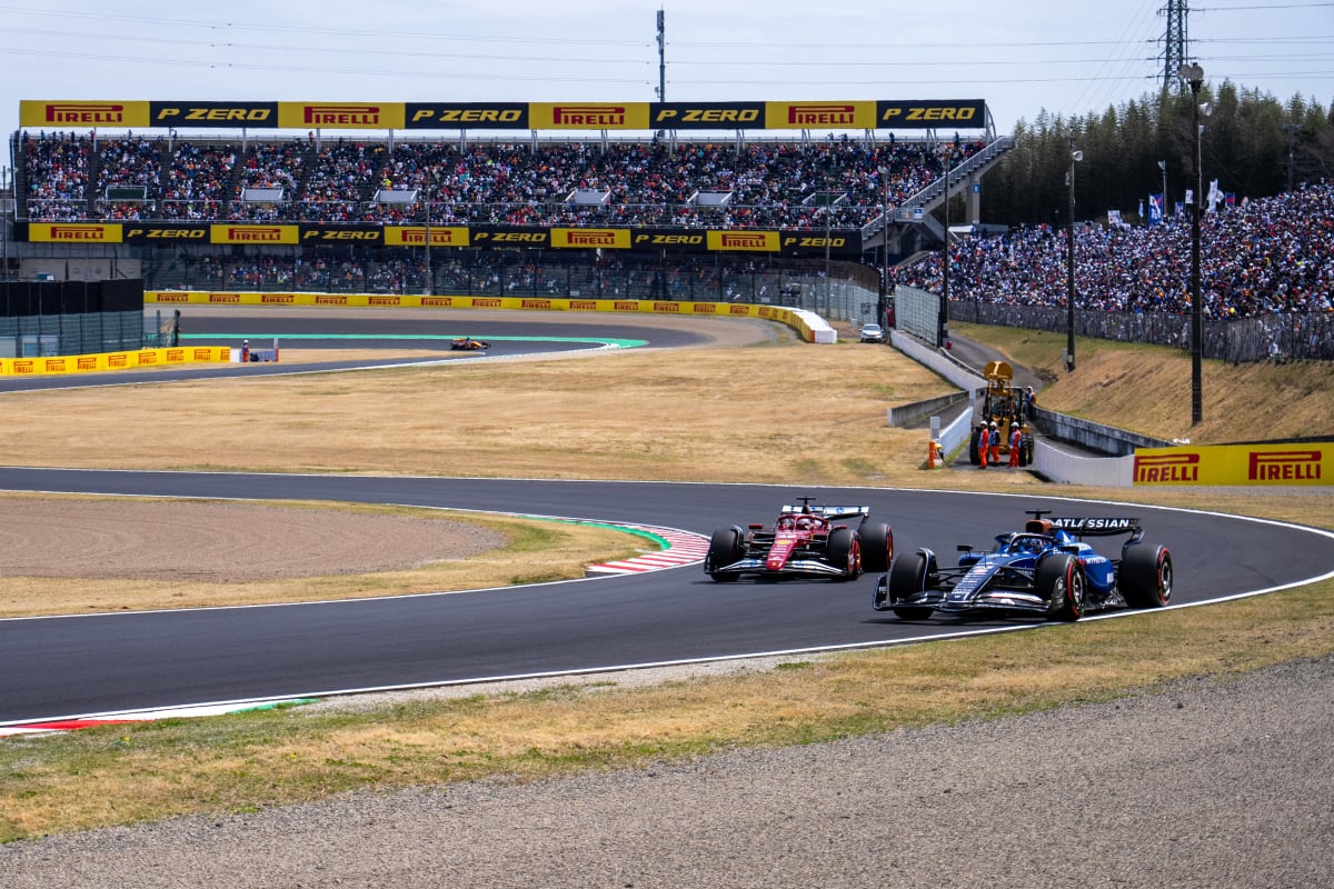Leclerc and Albon at Suzuka