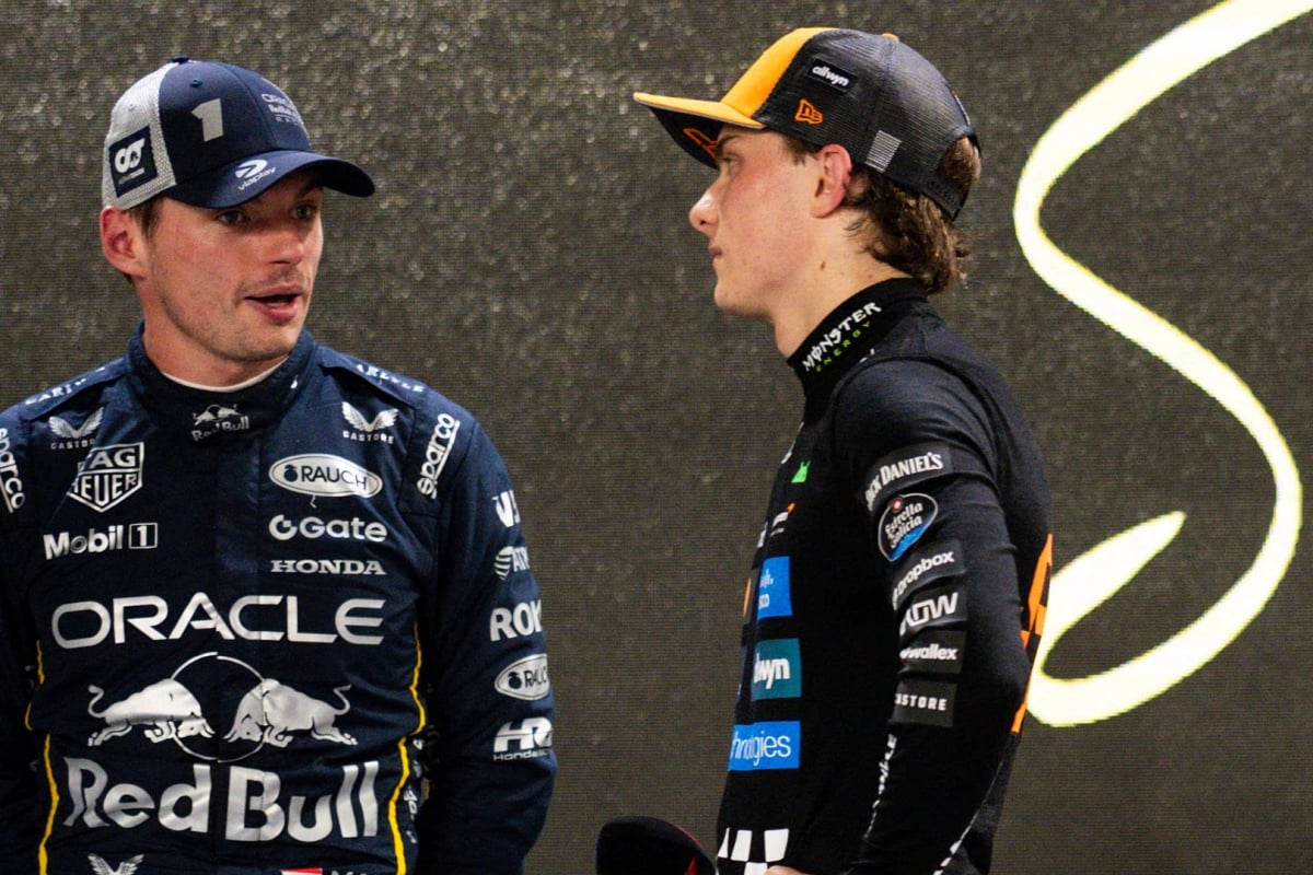 Max Verstappen, Oscar Piastri, Red Bull, McLaren, Singapore, 2025