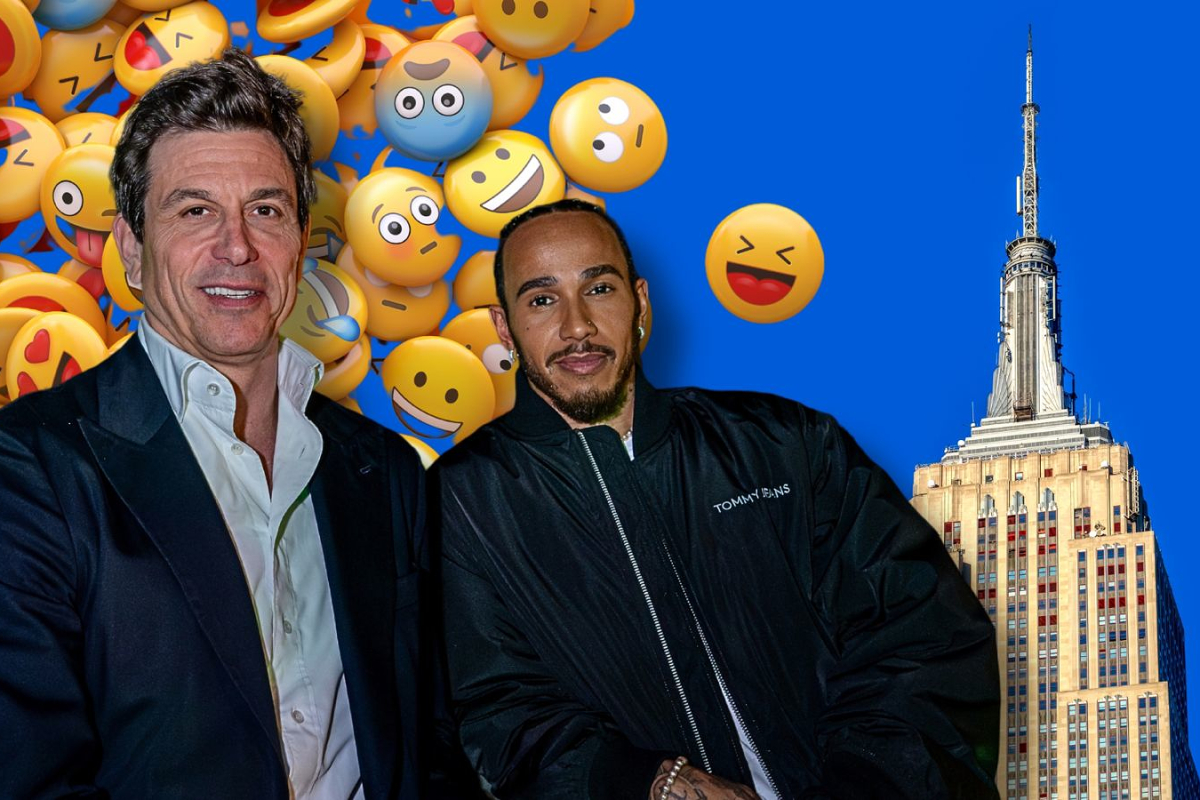 Hamilton and Wolff centre stage as F1 shuts down New York for new emoji launch