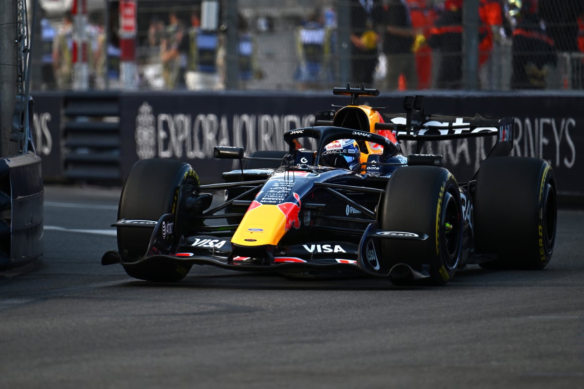 Verstappen during FP3 in Monaco