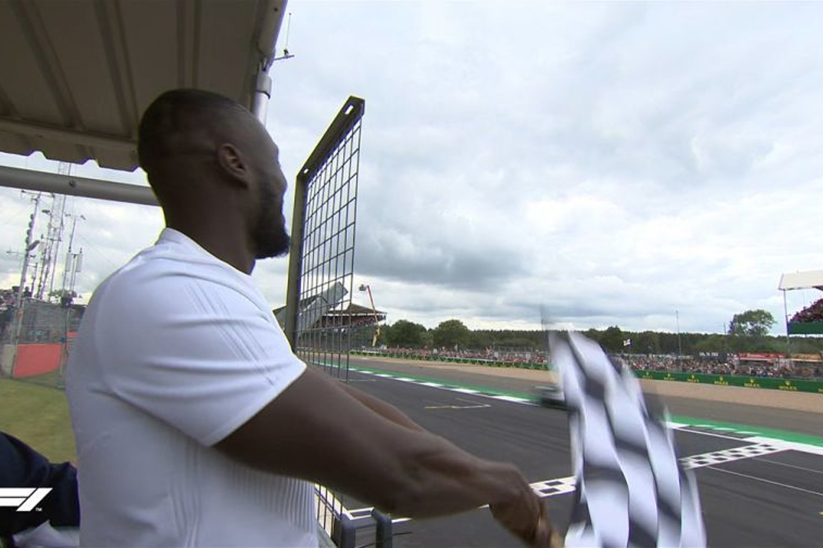 Stormzy drops chequered flag at British Grand Prix to crown Hamilton six-time winner