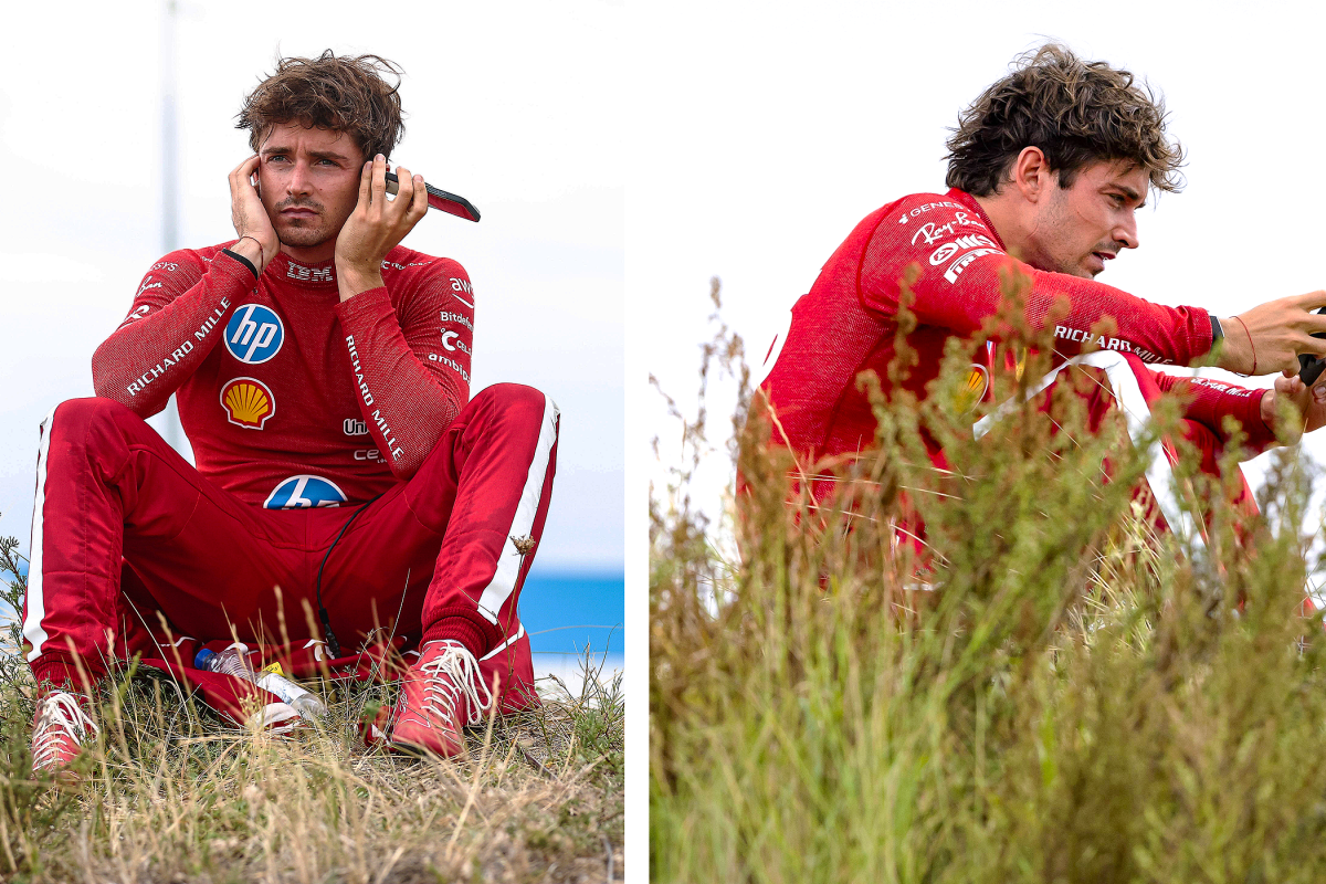 Charles Leclerc after his DNF in Zandvoort