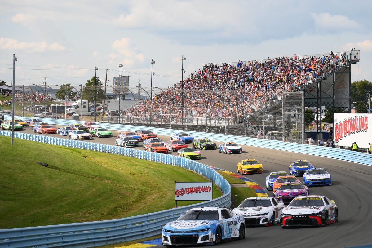 A generic image of a NASCAR Cup Series race at Watkins Glen