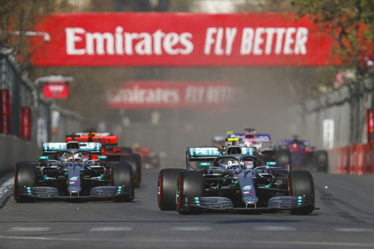 Mercedes set new F1 record as Bottas leads Hamilton home in Baku
