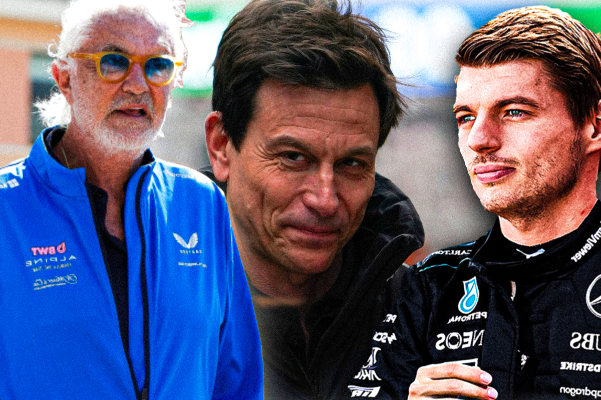 Briatore, Wolff, Verstappen, socials