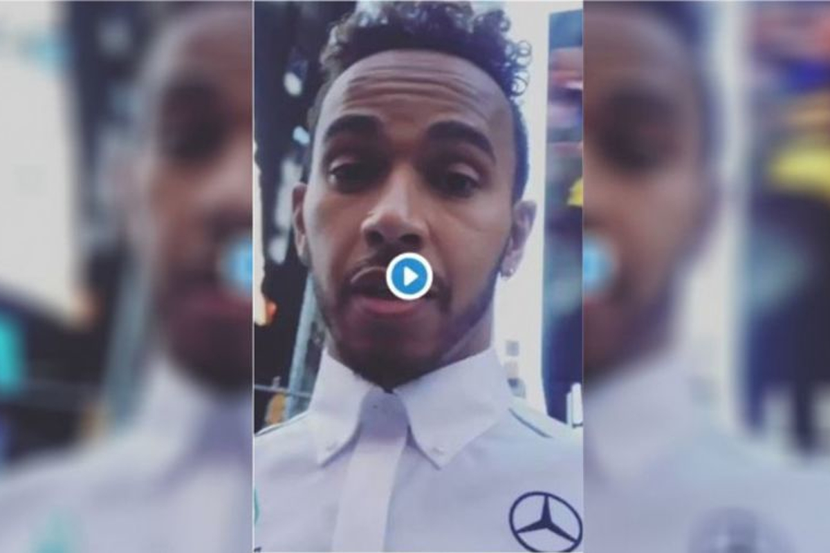 VIDEO: Hamilton up in lights in Times Square