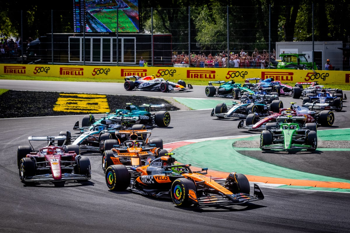 Norris, start, mclaren, monza 
