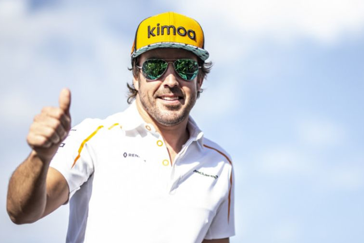 For once, a happy Alonso: 'We executed to perfection'
