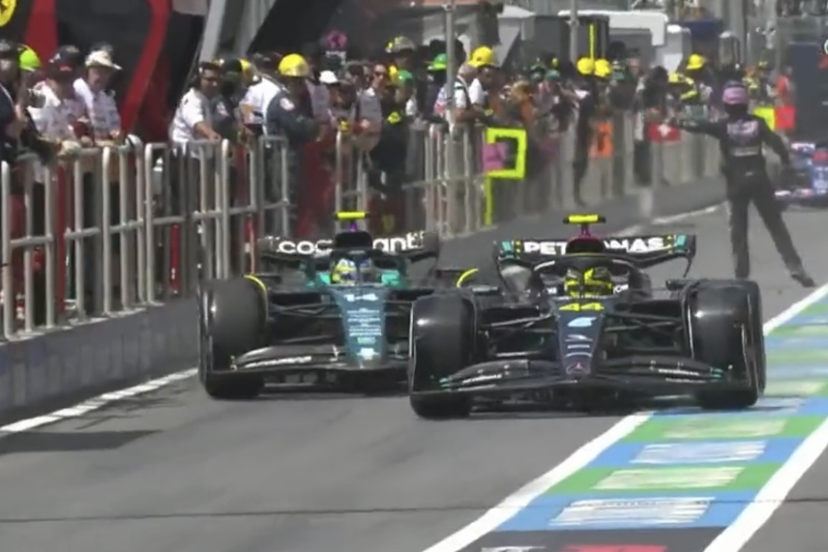 Hamilton and Alonso involved in pit-lane NEAR MISS after alleged unsafe release