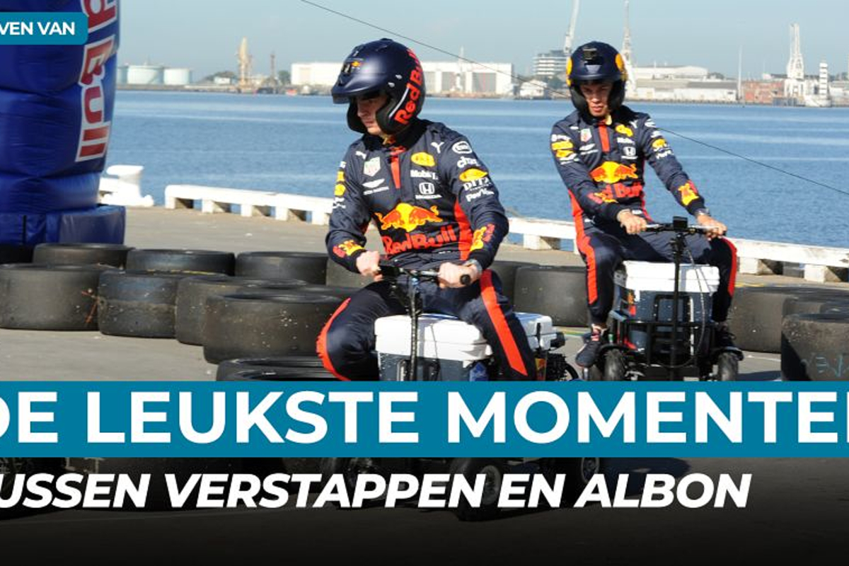 De meest hilarische momenten van Max Verstappen en Alex Albon | Het leven van Albon