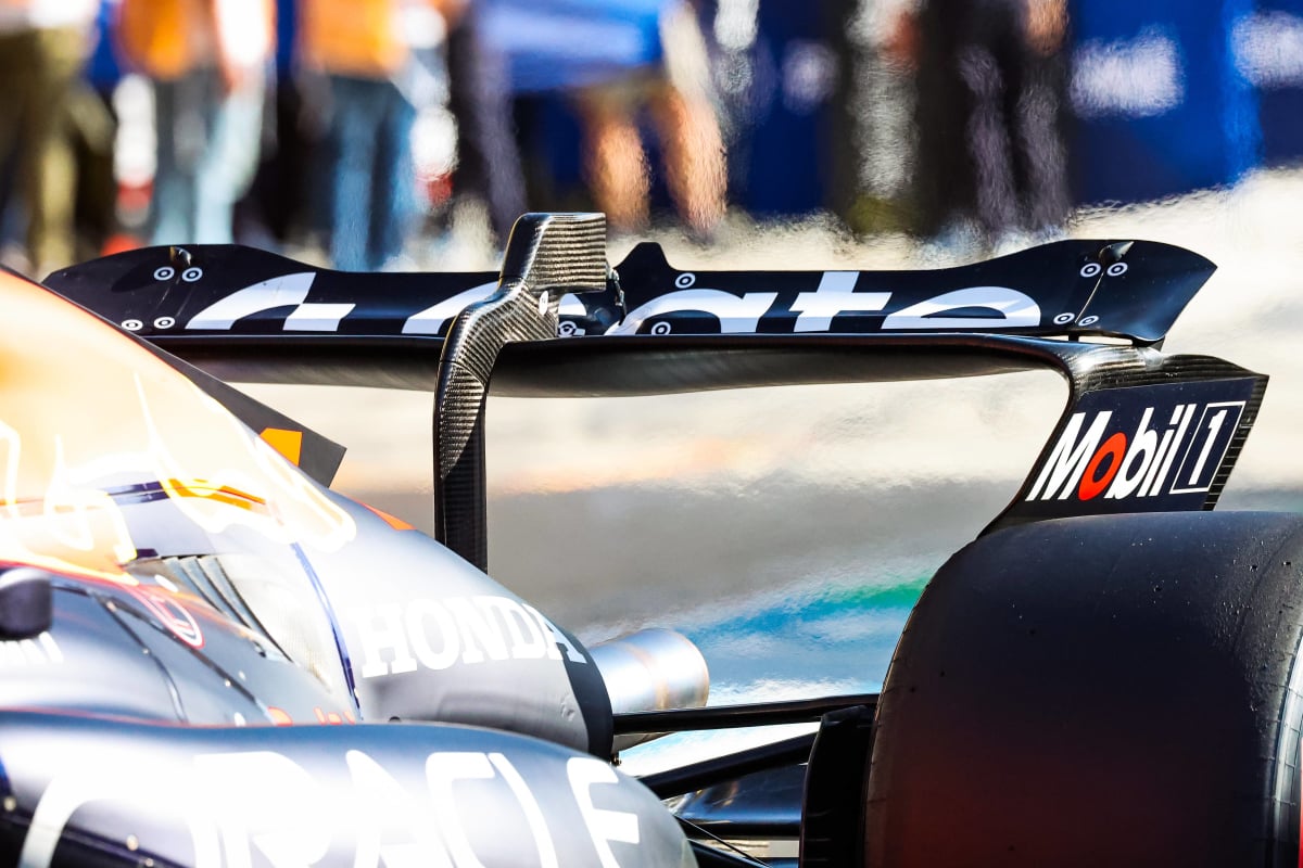 Rear wing of Verstappen at Monza