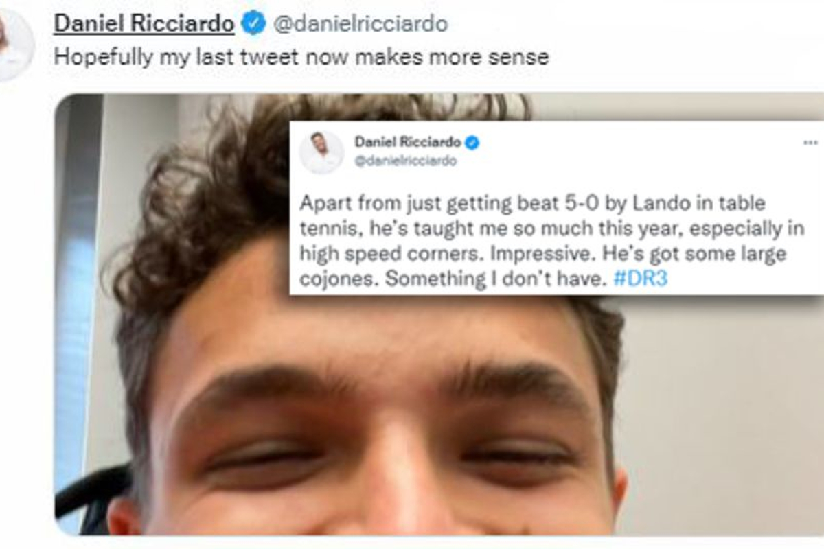 HAHA! Ricciardo vergeet telefoon, Norris breekt in op Twitter