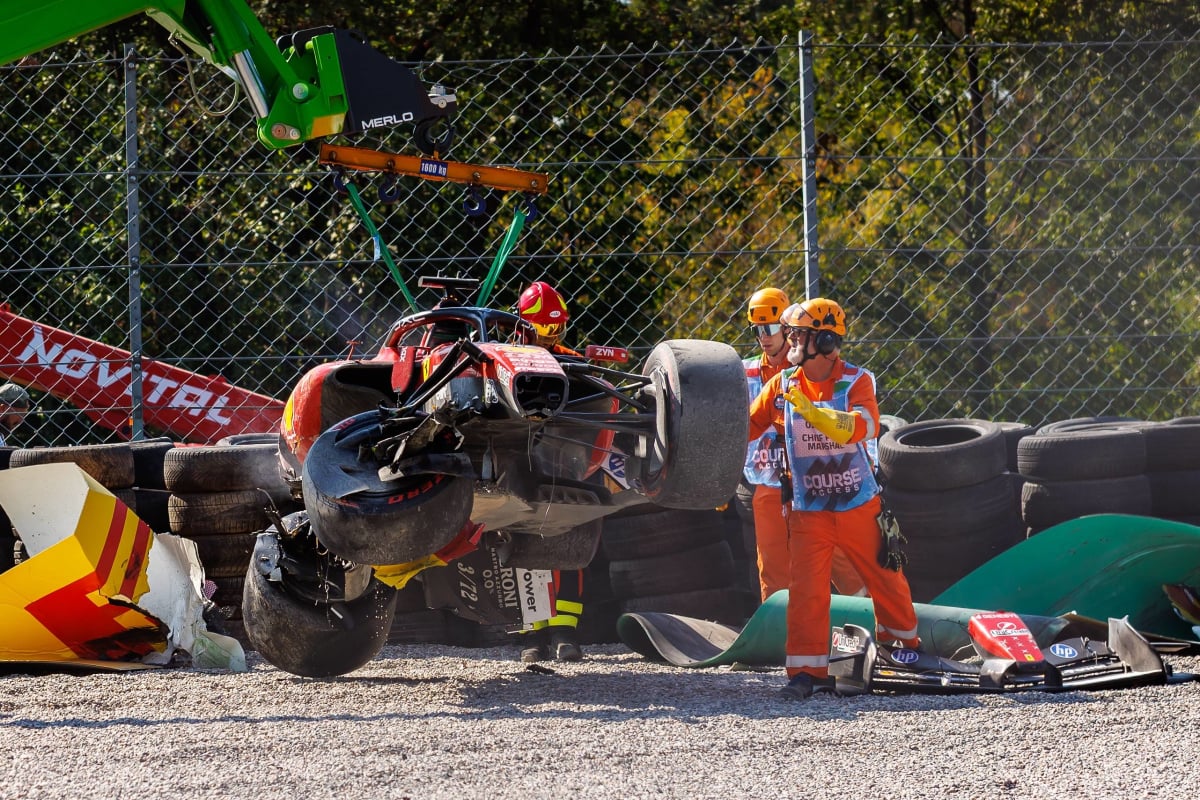 F1: Ferrari komt met medische update na zware klapper van Leclerc in Monza - GPFans.com