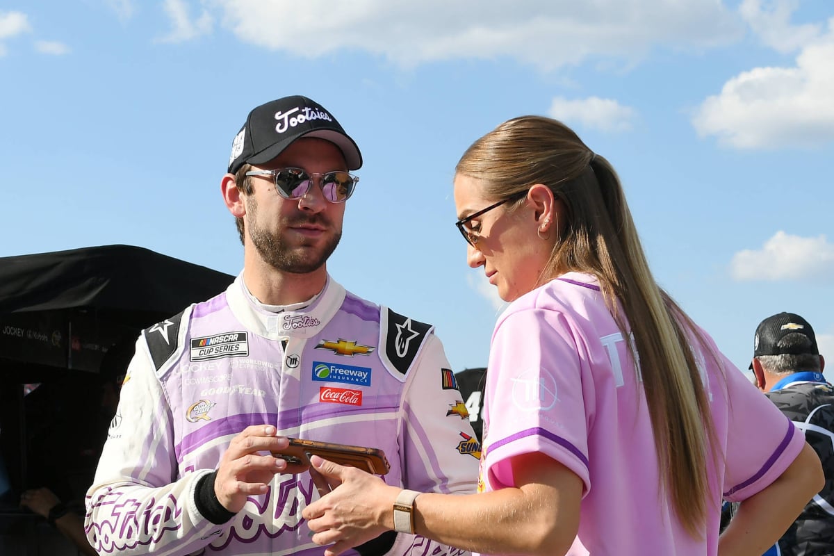 NASCAR star Daniel Suarez and wife Julia Piquet