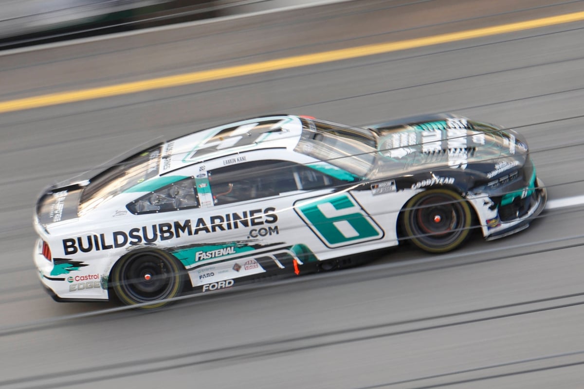 An image of NASCAR driver Brad Keselowski's car at Richmond Raceway in 2024
