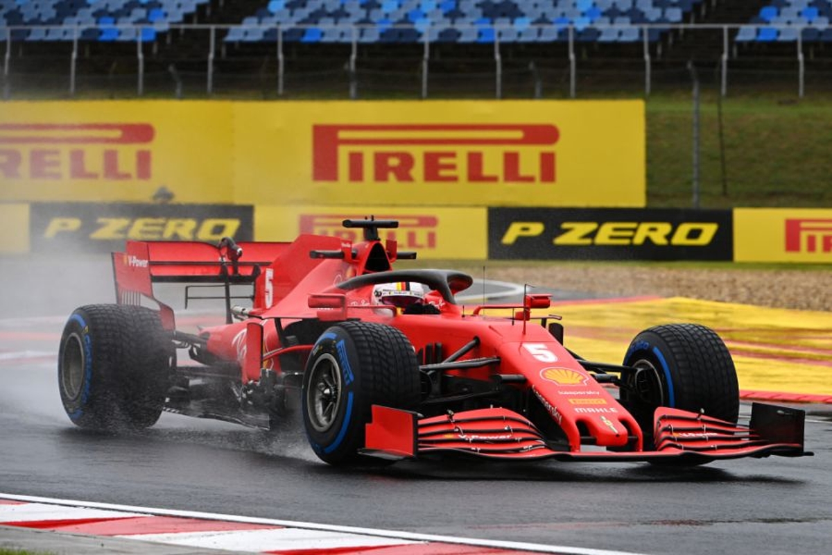 Tweede vrije training Hongarije: Vettel snelste in de regen