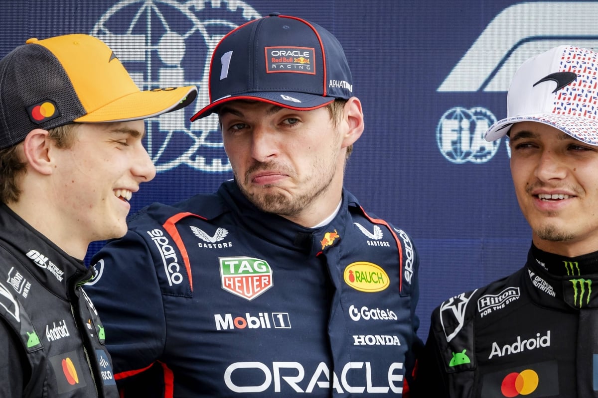 Oscar Piastri, Max Verstappen, Lando Norris, British GP, 2025