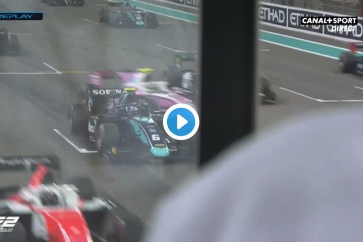 VIDEO: F2 race starts with TERRIFYING crash!