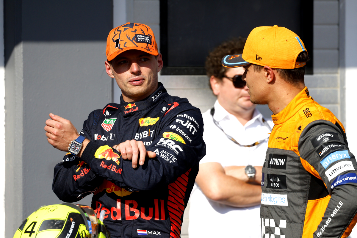 VIDEO: Norris rompe el trofeo de Max Verstappen